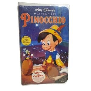 Walt‎ Disney: Pinocchio VHS Tape Clamshell Case 1993 Brand New (Sealed)